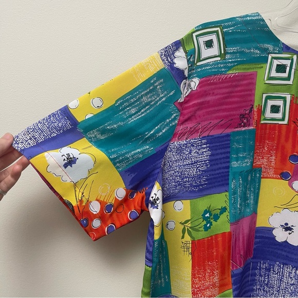 Vintage Alfred Dunner ‘Mardi Gras’ Blouse - Picture 3 of 12